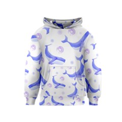 Whale Fish Sea Pattern Mammal Ocean Kids  Pullover Hoodie by Ravend