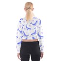 Whale Fish Sea Pattern Mammal Ocean Cropped Sweatshirt View2