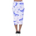 Whale Fish Sea Pattern Mammal Ocean Velvet Midi Pencil Skirt View2