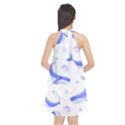 Whale Fish Sea Pattern Mammal Ocean Halter Neckline Chiffon Dress  View2