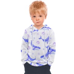 Whale Fish Sea Pattern Mammal Ocean Kids  Overhead Hoodie by Ravend