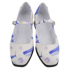 Whale Fish Sea Pattern Mammal Ocean Women s Mary Jane Shoes by Ravend