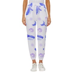 Whale Fish Sea Pattern Mammal Ocean Cropped Drawstring Pants by Ravend