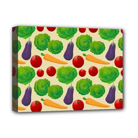 Food Illustration Pattern Texture Deluxe Canvas 16  X 12  (stretched)  by Ravend