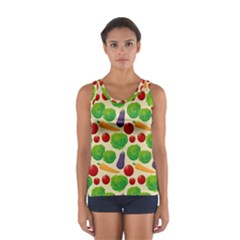 Food Illustration Pattern Texture Sport Tank Top  by Ravend