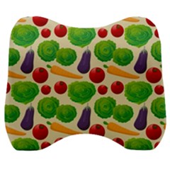 Food Illustration Pattern Texture Velour Head Support Cushion by Ravend