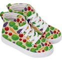 Food Illustration Pattern Texture Kids  Hi-Top Skate Sneakers View3