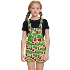 Food Illustration Pattern Texture Kids  Short Overalls