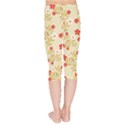 Illustration Pattern Flower Floral Kids  Capri Leggings  View2