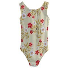 Illustration Pattern Flower Floral Kids  Cut-out Back One Piece Swimsuit by Ravend