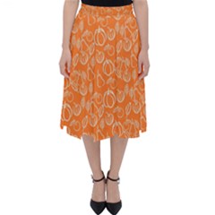 Illustration Abstract Pattern Seamless Classic Midi Skirt by Ravend