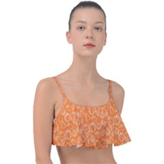 Illustration Abstract Pattern Seamless Frill Bikini Top by Ravend