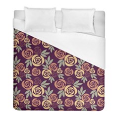 Illustration Flower Floral Nature Pattern Background Duvet Cover (full/ Double Size)