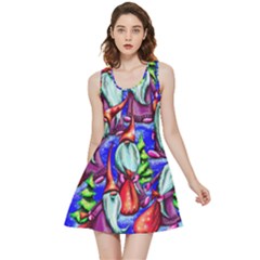 Merry Christmas Inside Out Reversible Sleeveless Dress by Ravend