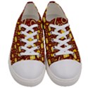 Pattern Paper Fabric Wrapping Men s Low Top Canvas Sneakers View1