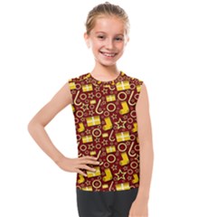 Pattern Paper Fabric Wrapping Kids  Mesh Tank Top by Ravend