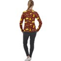 Pattern Paper Fabric Wrapping Women s Pique Long Sleeve Tee View2