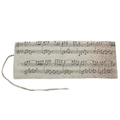 Music Beige Vintage Paper Background Design Roll Up Canvas Pencil Holder (s) by Ravend