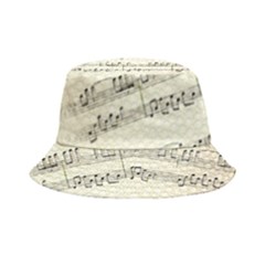 Music Beige Vintage Paper Background Design Bucket Hat by Ravend