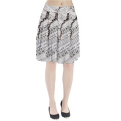 Music Notes Note Music Melody Sound Pattern Pleated Skirt by Ravend