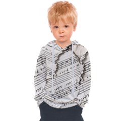 Music Notes Note Music Melody Sound Pattern Kids  Overhead Hoodie by Ravend