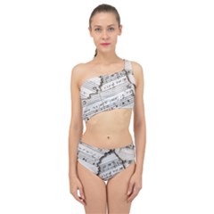 Music Notes Note Music Melody Sound Pattern Spliced Up Two Piece Swimsuit by Ravend