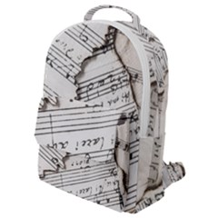 Music Notes Note Music Melody Sound Pattern Flap Pocket Backpack (small) by Ravend