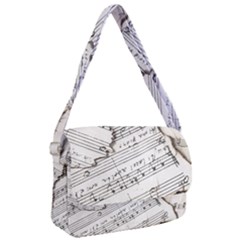 Music Notes Note Music Melody Sound Pattern Courier Bag by Ravend