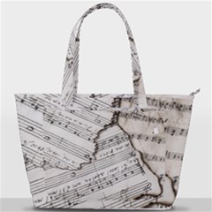 Music Notes Note Music Melody Sound Pattern Back Pocket Shoulder Bag  by Ravend