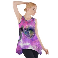 Astronaut Earth Space Planet Fantasy Side Drop Tank Tunic by Ravend