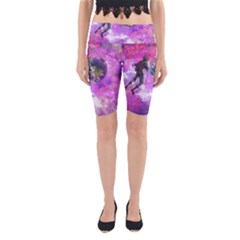 Astronaut Earth Space Planet Fantasy Yoga Cropped Leggings by Ravend