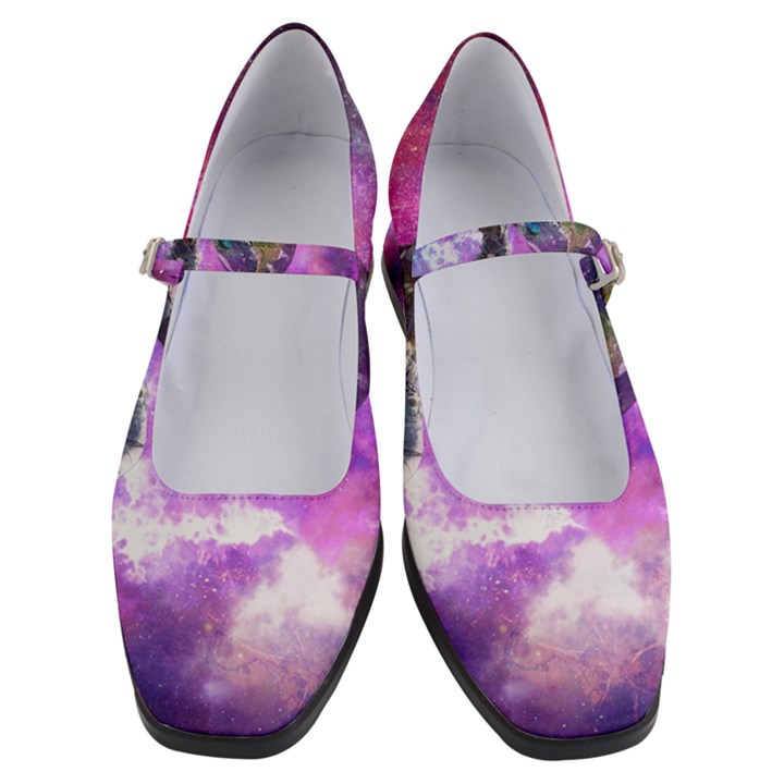 Astronaut Earth Space Planet Fantasy Women s Mary Jane Shoes