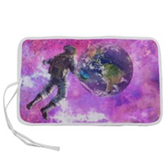 Astronaut Earth Space Planet Fantasy Pen Storage Case (m) by Ravend