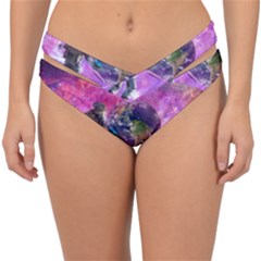 Astronaut Earth Space Planet Fantasy Double Strap Halter Bikini Bottom by Ravend