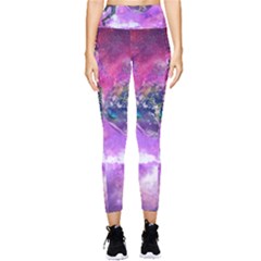 Astronaut Earth Space Planet Fantasy Pocket Leggings  by Ravend