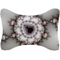 Mandelbrot Fractal Background Template Circle Seat Head Rest Cushion by danenraven