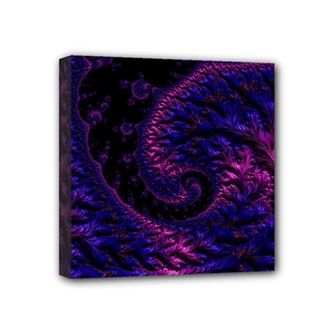 Fractal Mandelbrot Abstract Background Pattern Mini Canvas 4  X 4  (stretched) by danenraven