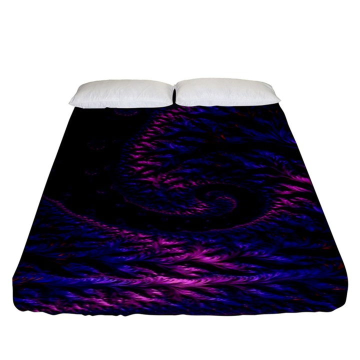 Fractal Mandelbrot Abstract Background Pattern Fitted Sheet (King Size)