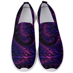 Fractal Mandelbrot Abstract Background Pattern Men s Slip On Sneakers by danenraven