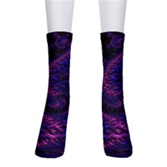 Fractal Mandelbrot Abstract Background Pattern Crew Socks by danenraven