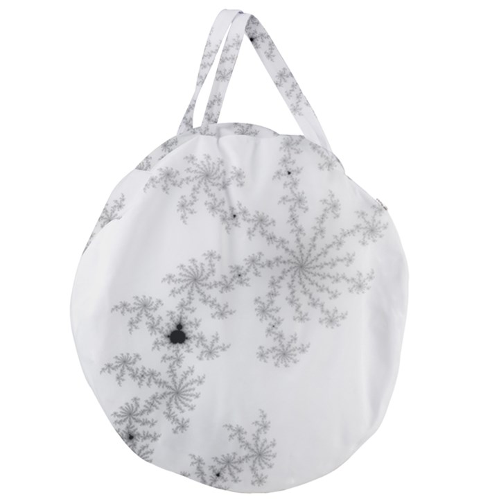 Almond Bread Apple Males Mandelbrot Mathematic Giant Round Zipper Tote