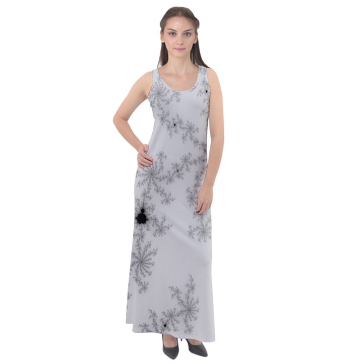 Almond Bread Apple Males Mandelbrot Mathematic Sleeveless Velour Maxi Dress