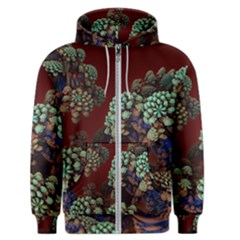 Art 3d Mandelbulb Mandelbrot Fractal Graphic Men s Zipper Hoodie by danenraven