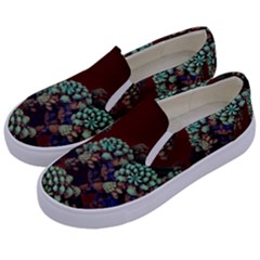 Art 3d Mandelbulb Mandelbrot Fractal Graphic Kids  Canvas Slip Ons by danenraven