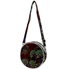 Art 3d Mandelbulb Mandelbrot Fractal Graphic Crossbody Circle Bag by danenraven