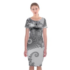 Apple Males Almond Bread Abstract Classic Short Sleeve Midi Dress by danenraven