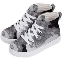 Apple Males Almond Bread Abstract Kids  Hi-top Skate Sneakers by danenraven