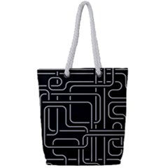 Illustration Circuit Cpu Pcb Electronic Wires Full Print Rope Handle Tote (small) by Wegoenart