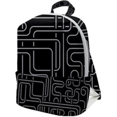 Illustration Circuit Cpu Pcb Electronic Wires Zip Up Backpack by Wegoenart