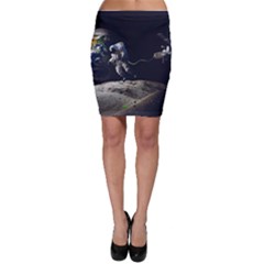 Planet Ball Shaped Universe Science Bodycon Skirt by Wegoenart